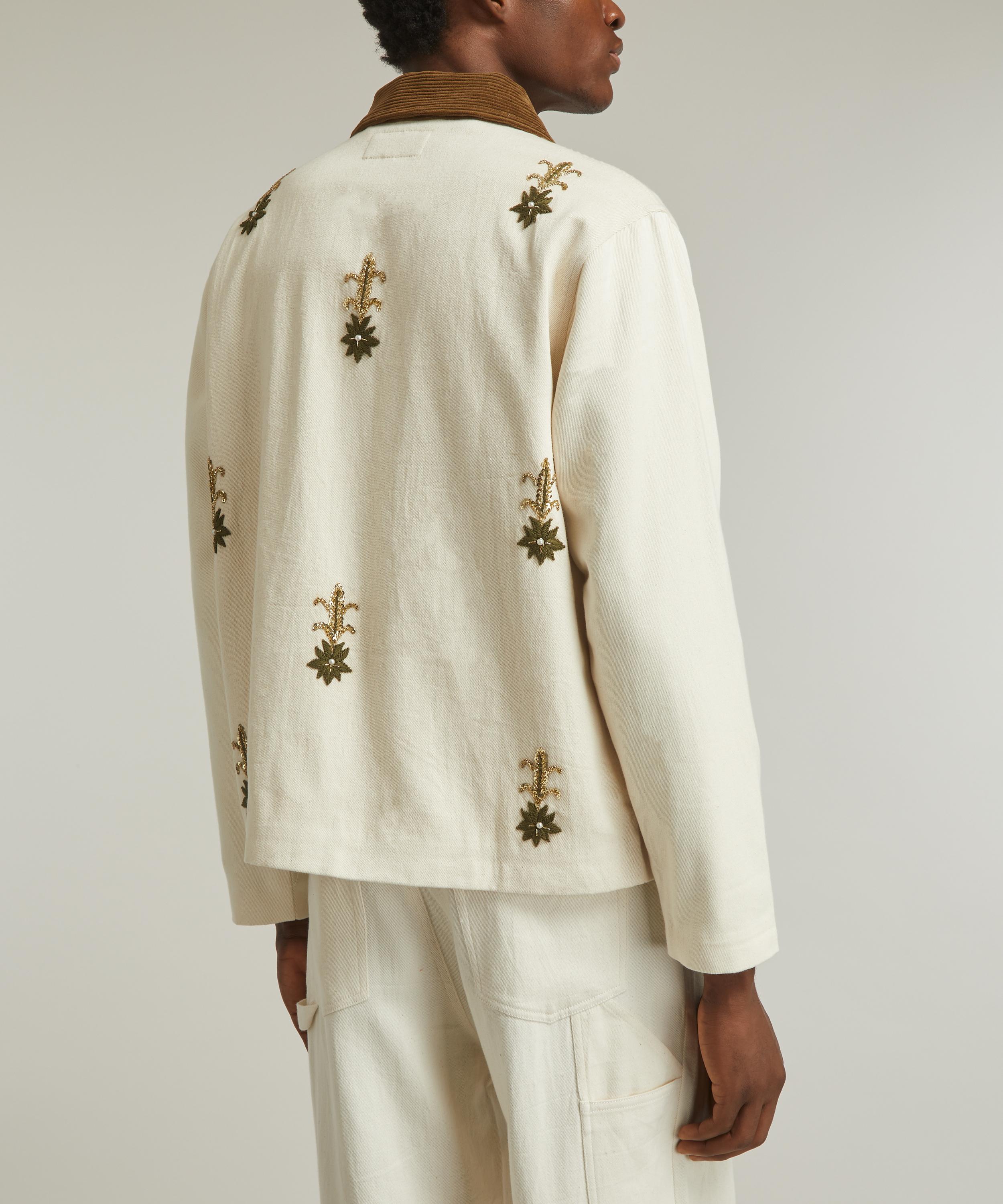 Kartik Research - Zardozi-Embroidered Cotton-Twill Jacket image number 3