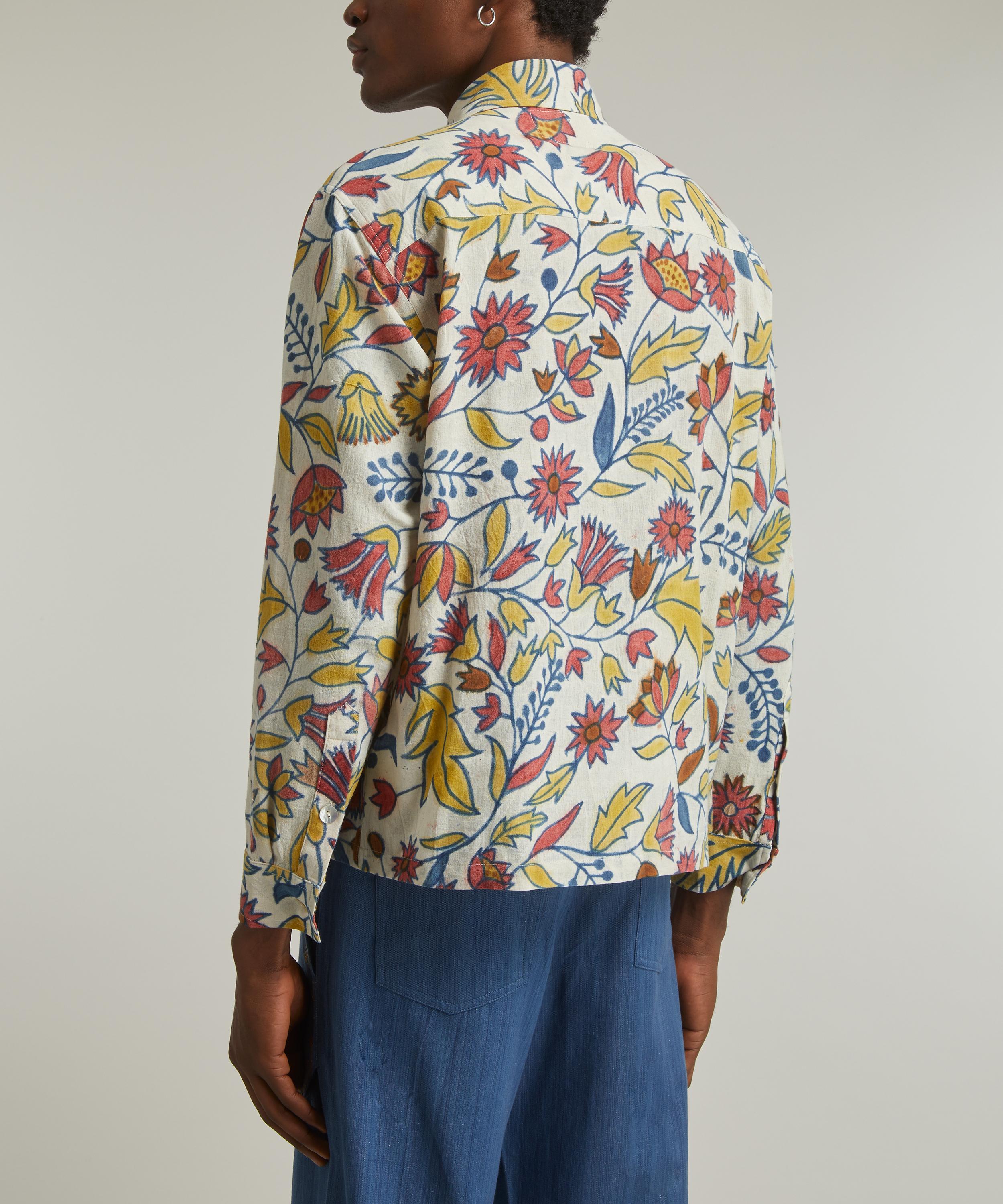 Kartik Research - Hand-Painted Floral Shirt image number 3