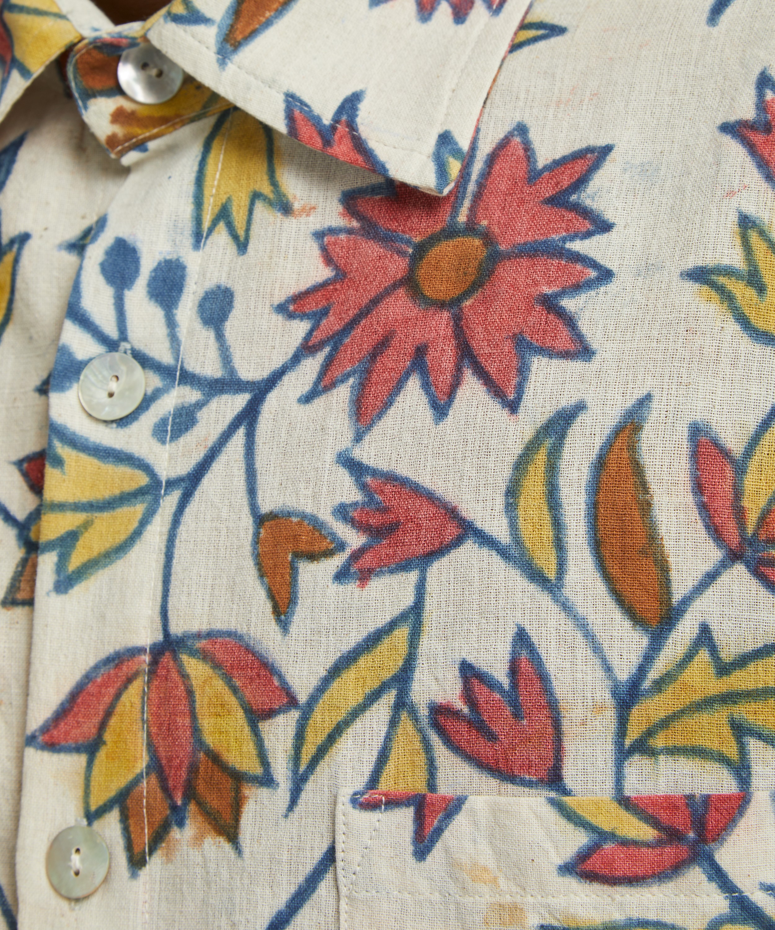 Kartik Research - Hand-Painted Floral Shirt image number 4