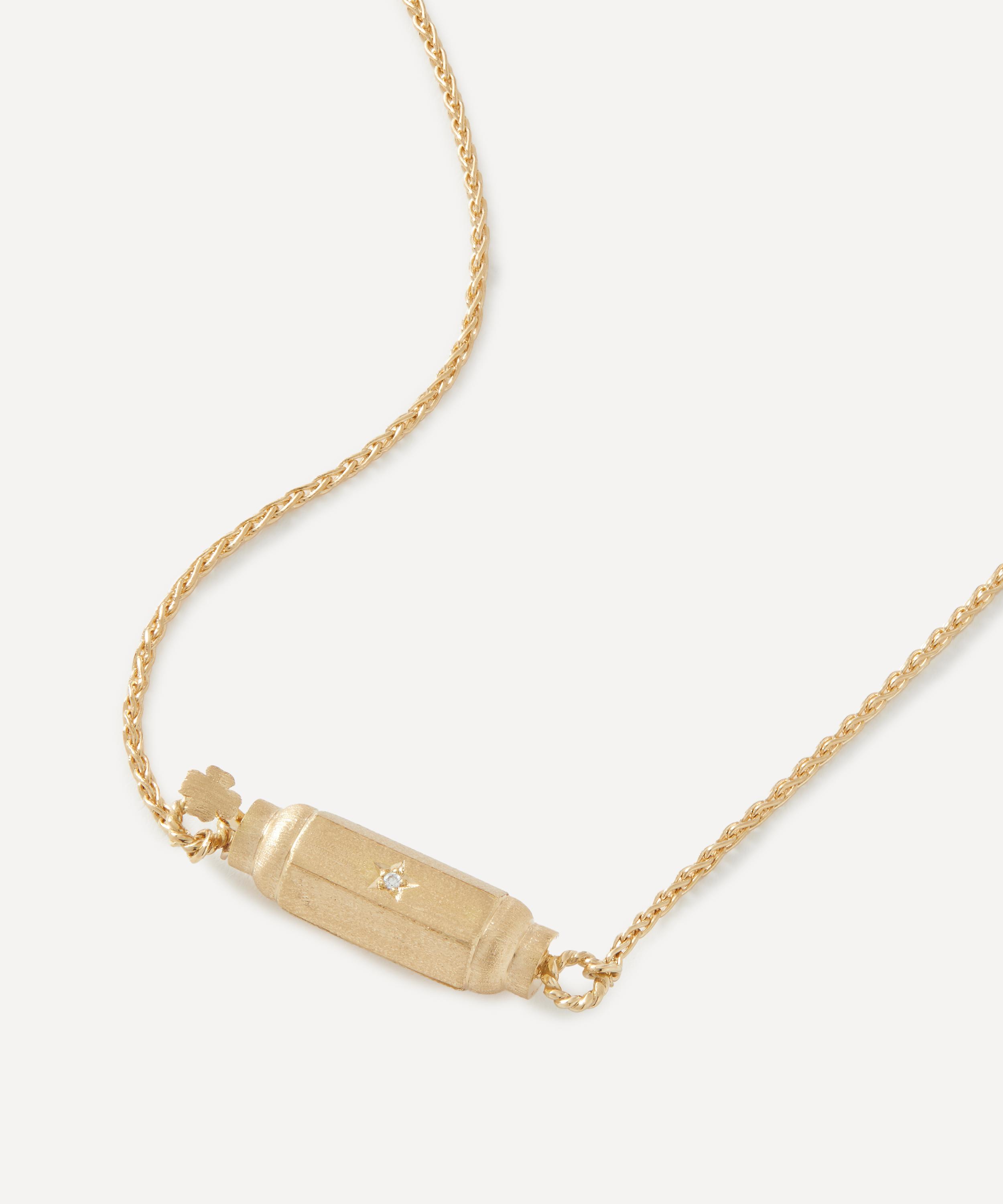 Marie Lichtenberg - 18ct Gold Micro Coco Baby Diamond Locket Necklace