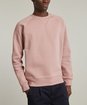 Carhartt WIP - Chase Glassy Pink Sweatshirt image number 2