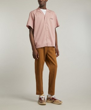 Carhartt WIP - SS Delray Glassy Pink Bowling Shirt image number 1