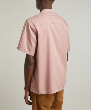 Carhartt WIP - SS Delray Glassy Pink Bowling Shirt image number 3