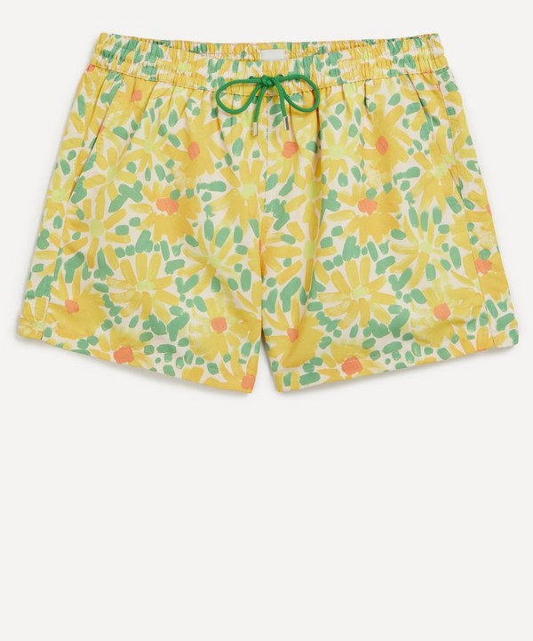 Paul Smith - Yellow Daisy Print Swim Shorts