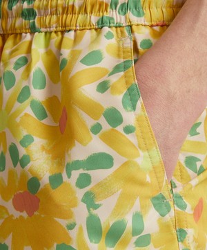 Paul Smith - Yellow Daisy Print Swim Shorts image number 4