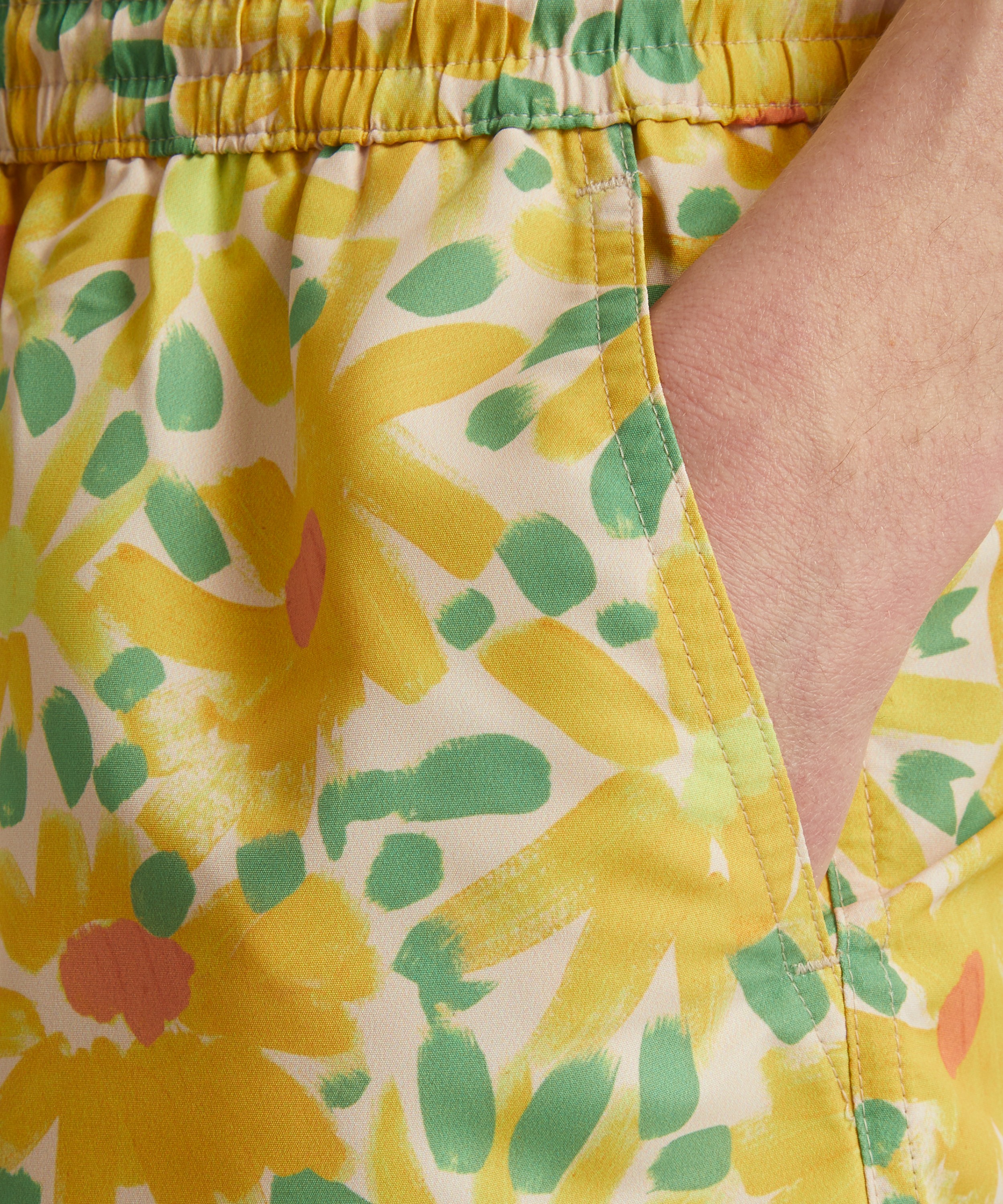Paul Smith - Yellow Daisy Print Swim Shorts image number 4