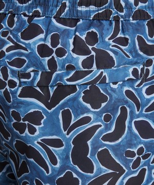 Paul Smith - Blue Botanic Print Swim Shorts image number 4
