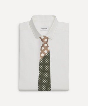 Paul Smith - Green Mixed Polka Dot Silk Tie image number 1