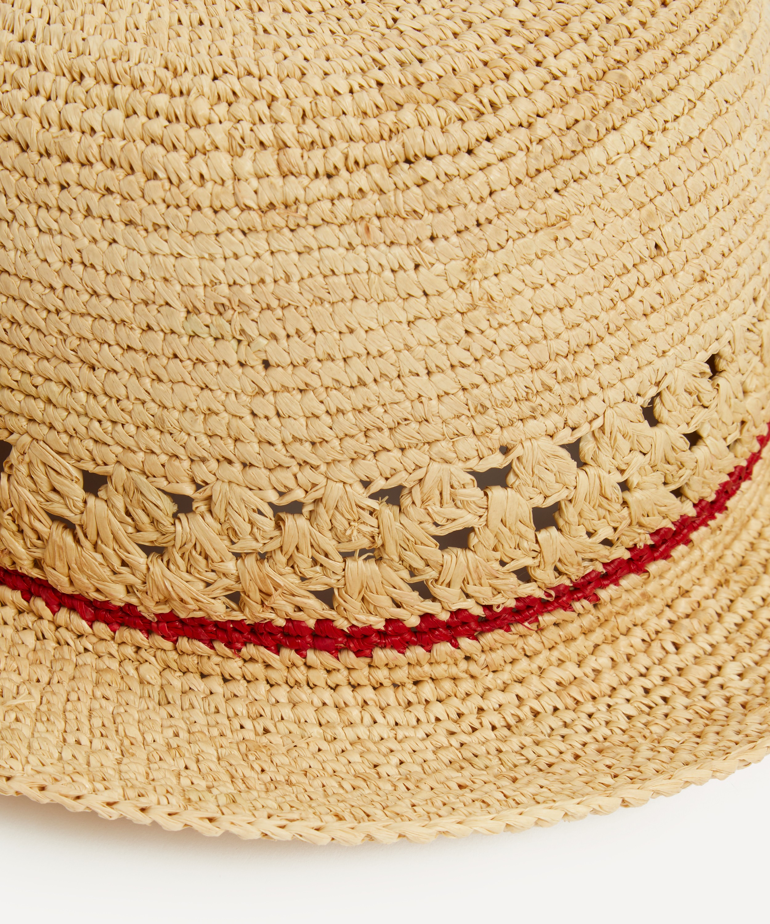 Paul Smith - Contrast Stripe Straw Hat image number 2
