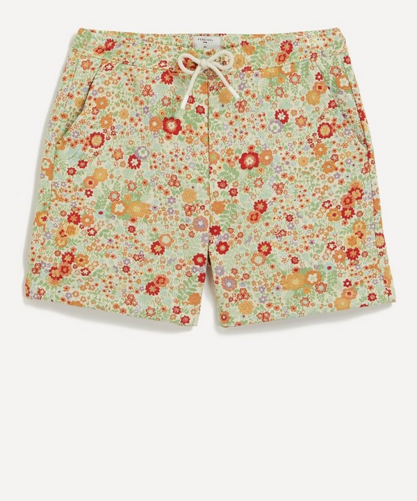 Percival - Floral Drawstring Shorts image number null