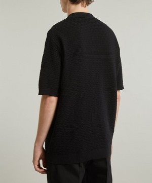 Percival - Black Jack Negroni Knitted Polo image number 3