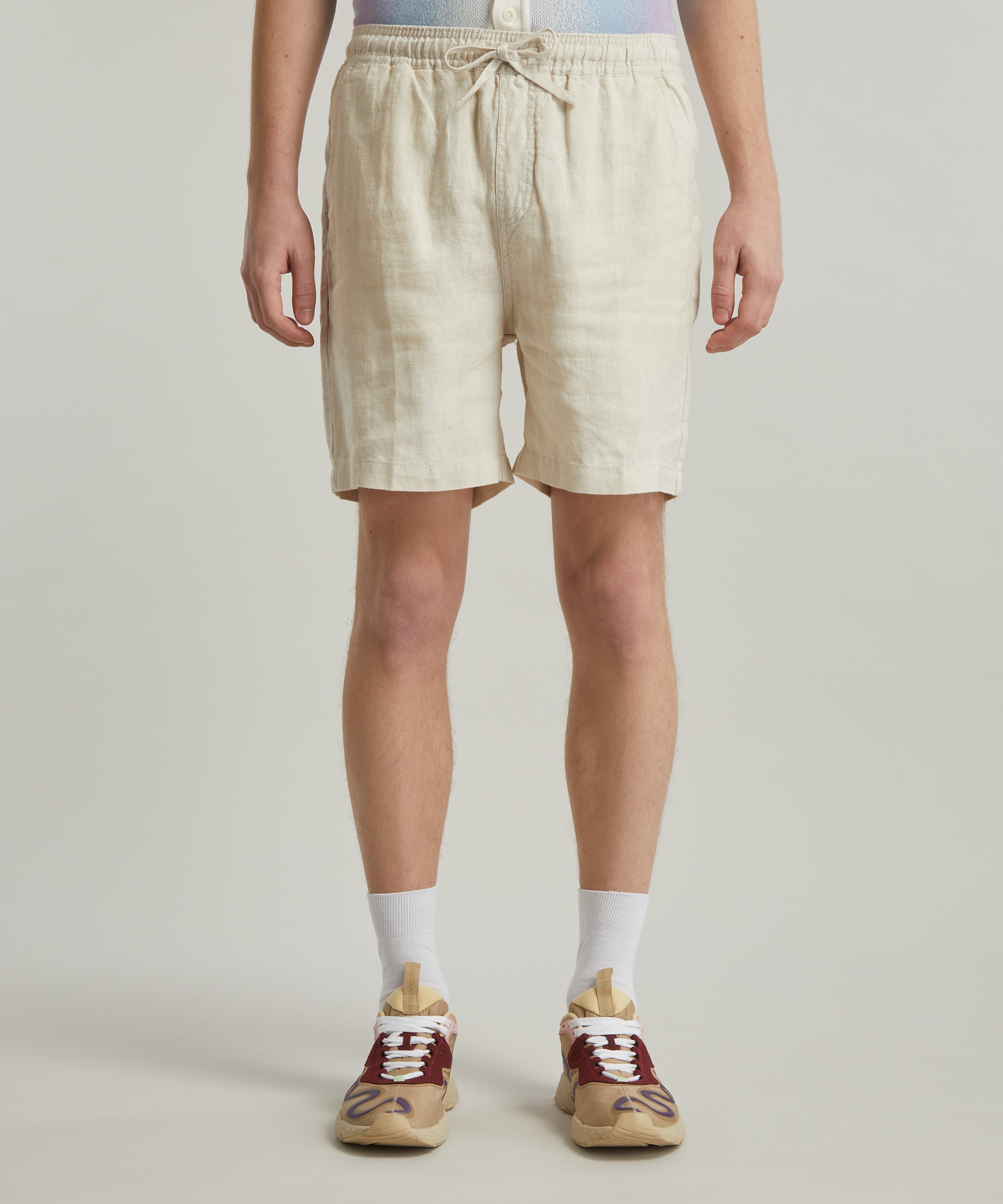 Percy Paper Bag Linen Cargo Shorts – Cuffs.