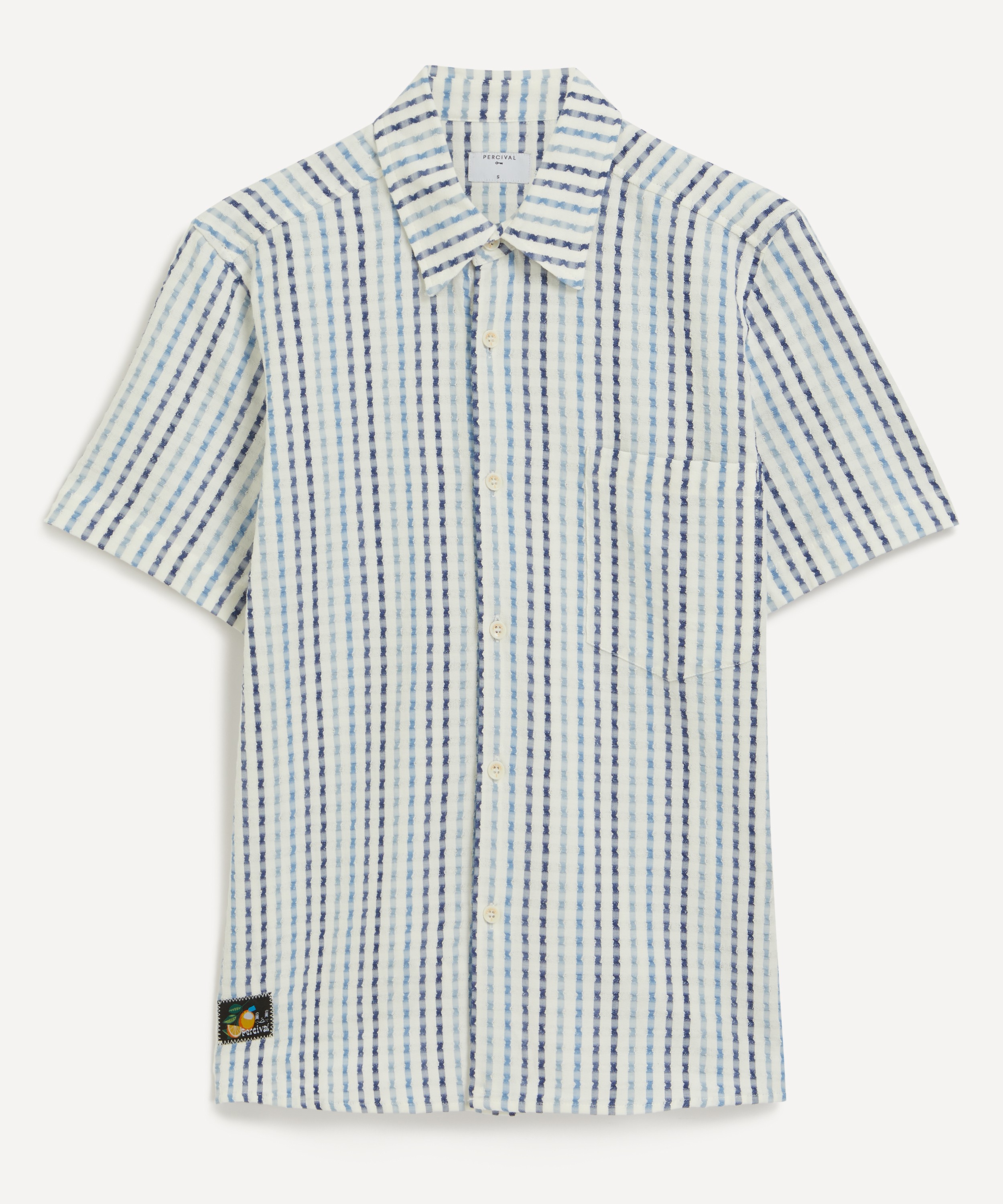 Percival - Stripe Seersucker Clerk Shirt