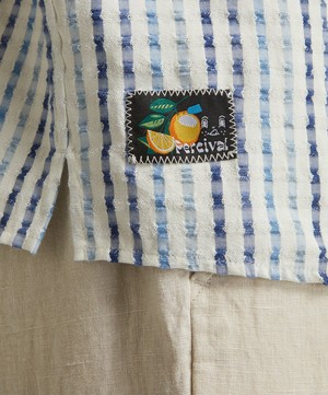 Percival - Stripe Seersucker Clerk Shirt image number 4