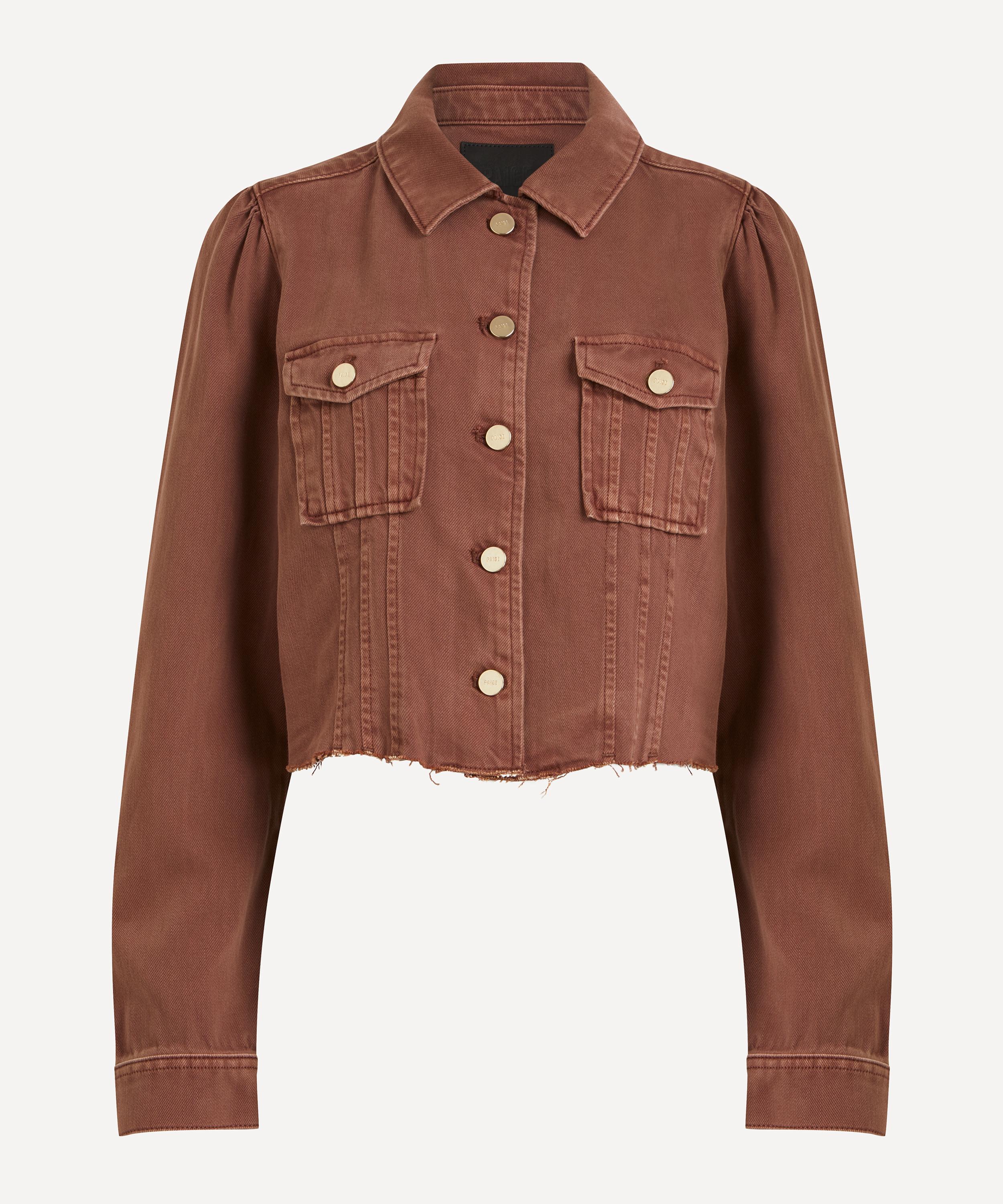 Paige - Cropped Pacey Denim Jacket image number 