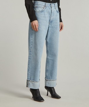 AGOLDE - Fran Low-Slung Straight Jeans in Force image number 2