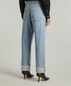 AGOLDE - Fran Low-Slung Straight Jeans in Force image number 3