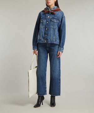 AGOLDE - Ren High-Rise Wide-Leg Jeans in Contro image number 1