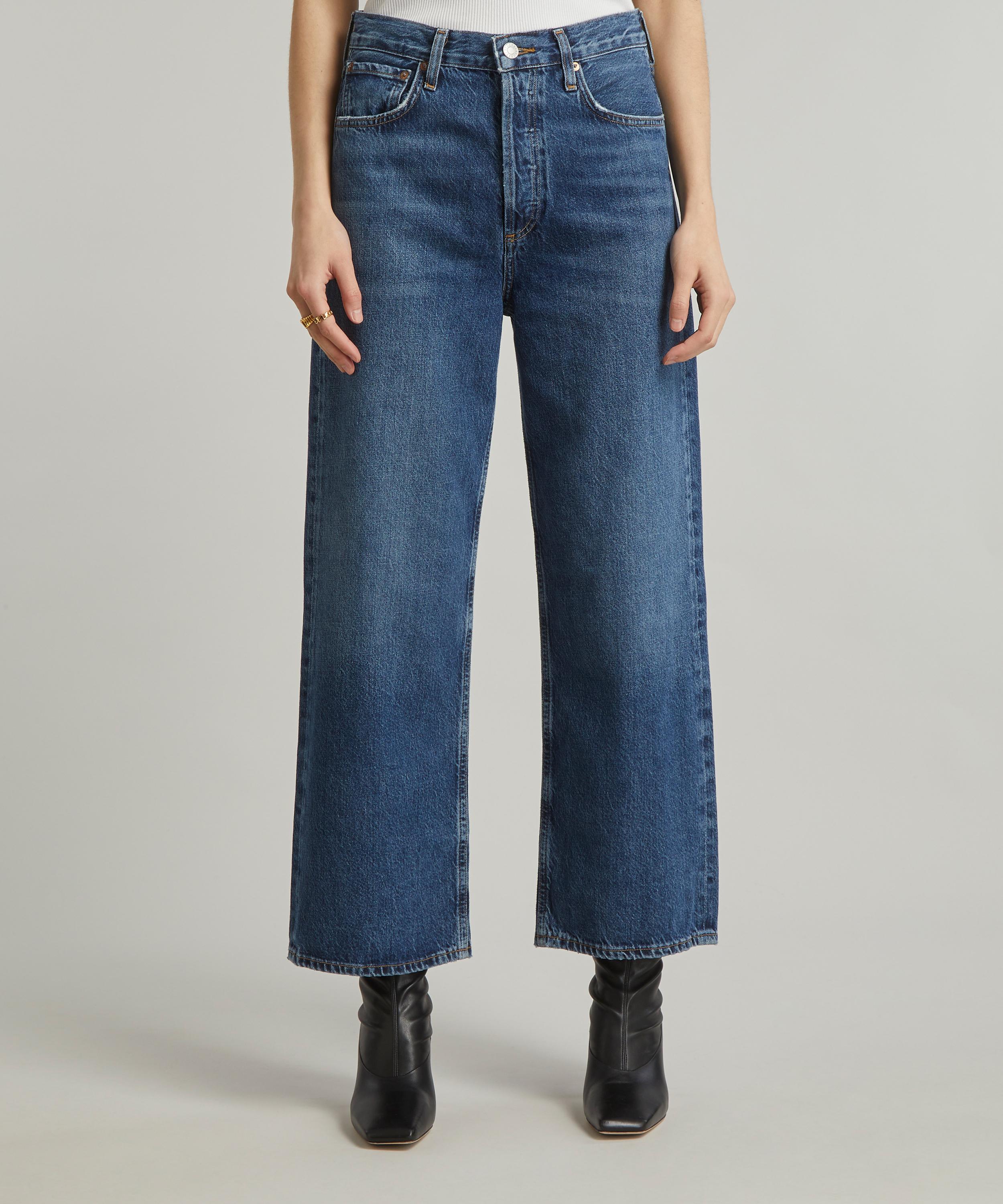 AGOLDE - Ren High-Rise Wide-Leg Jeans in Contro image number 2