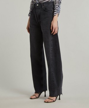 AGOLDE - Luna High-Rise Pieced Taper Jeans in Posses  image number 2