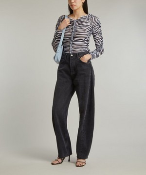 AGOLDE - Luna High-Rise Pieced Taper Jeans in Posses  image number 5