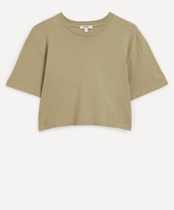 AGOLDE - Anya Cropped Cotton T-Shirt image number null
