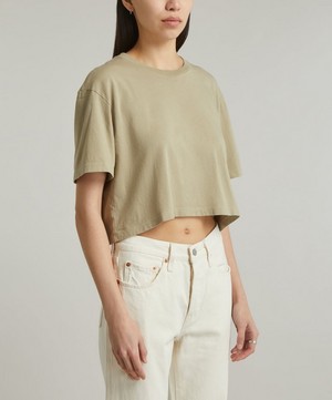 AGOLDE - Anya Cropped Cotton T-Shirt image number 2
