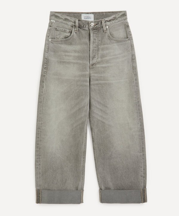 Citizens of Humanity - Ayla Baggy Cuffed Crop Jeans in Quartz Grey image number null