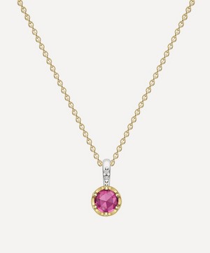 Dinny Hall - 22ct Gold-Plated Vermeil Silver January Garnet Birthstone Pendant Necklace image number 0