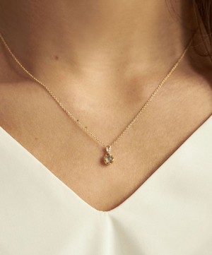 Dinny Hall - 22ct Gold-Plated Vermeil Silver April Diamond Birthstone Pendant Necklace image number 1