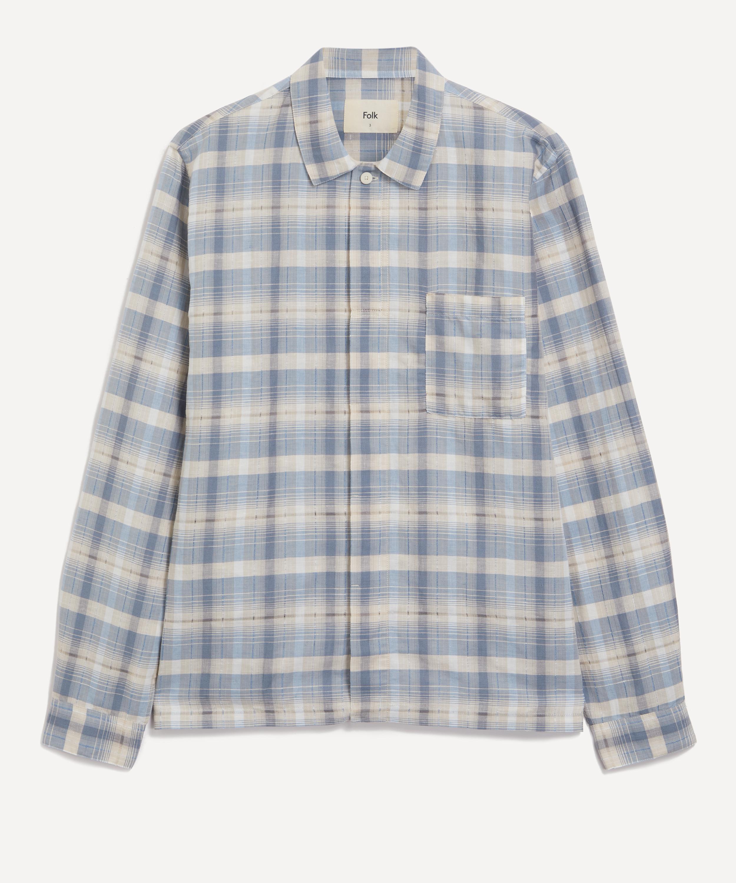 Folk - Open Check Patch Shirt image number 0