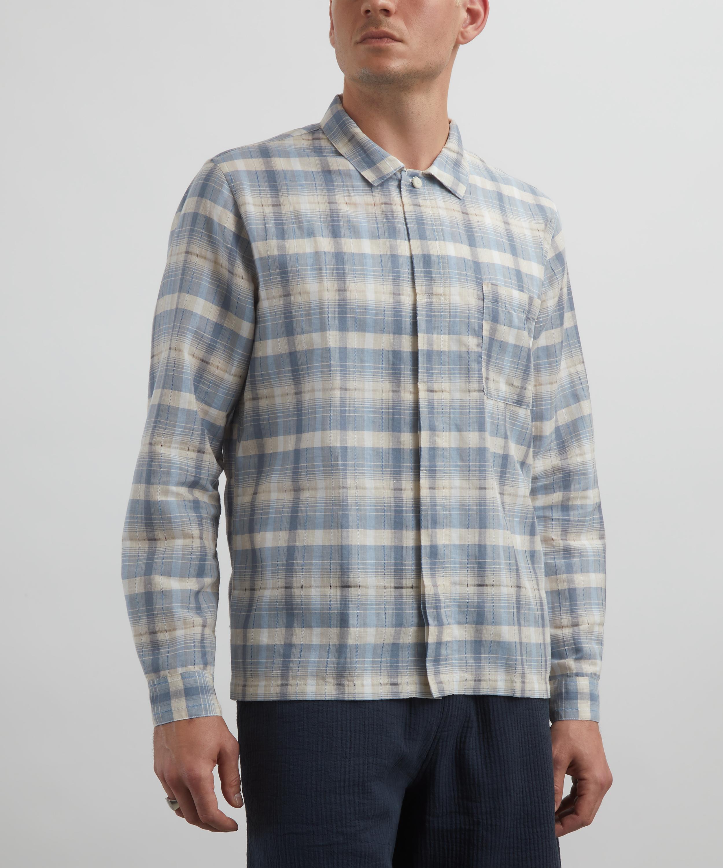 Folk - Open Check Patch Shirt image number 2