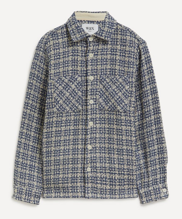 Wax London - Whiting Blue Mercer Check Overshirt image number null