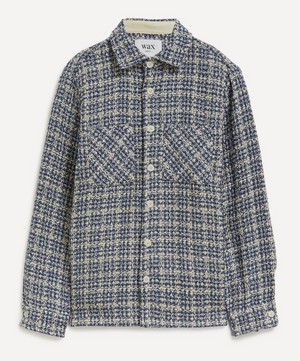Wax London - Whiting Blue Mercer Check Overshirt image number 0