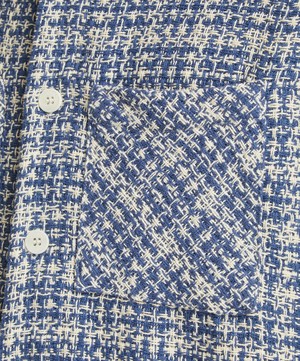 Wax London - Whiting Blue Mercer Check Overshirt image number 4