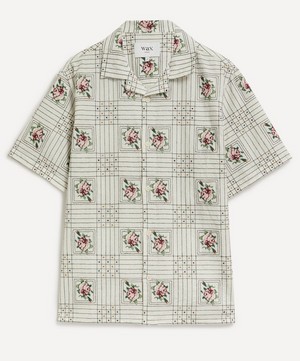 Wax London - Didcot Short-Sleeve Tapestry Embroidery Shirt image number 0