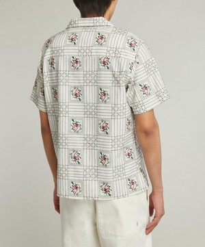 Wax London - Didcot Short-Sleeve Tapestry Embroidery Shirt image number 3