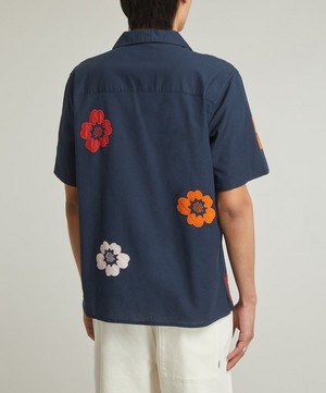 Wax London - Didcot Short-Sleeve Appliqué Floral Shirt image number 3