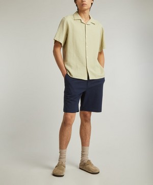 Wax London - Didcot Short-Sleeve Textural Wave Stripe Shirt image number 1