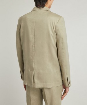 Wax London - Fintry Pale Green Linen Blazer  image number 3