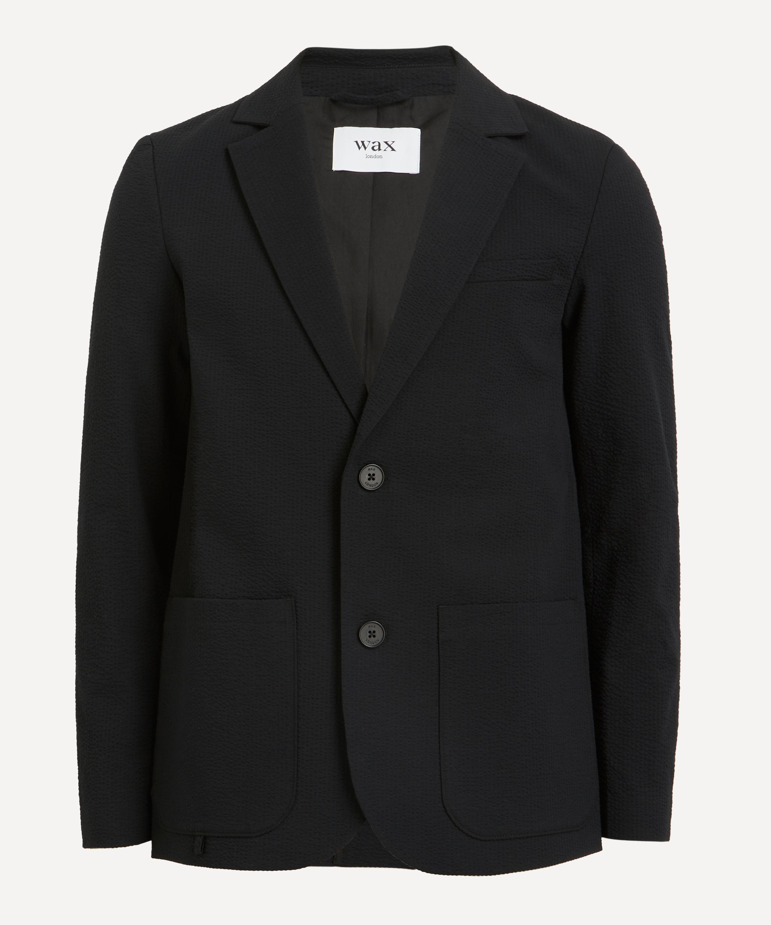 Wax London - Fintry Black Seersucker Blazer image number 0