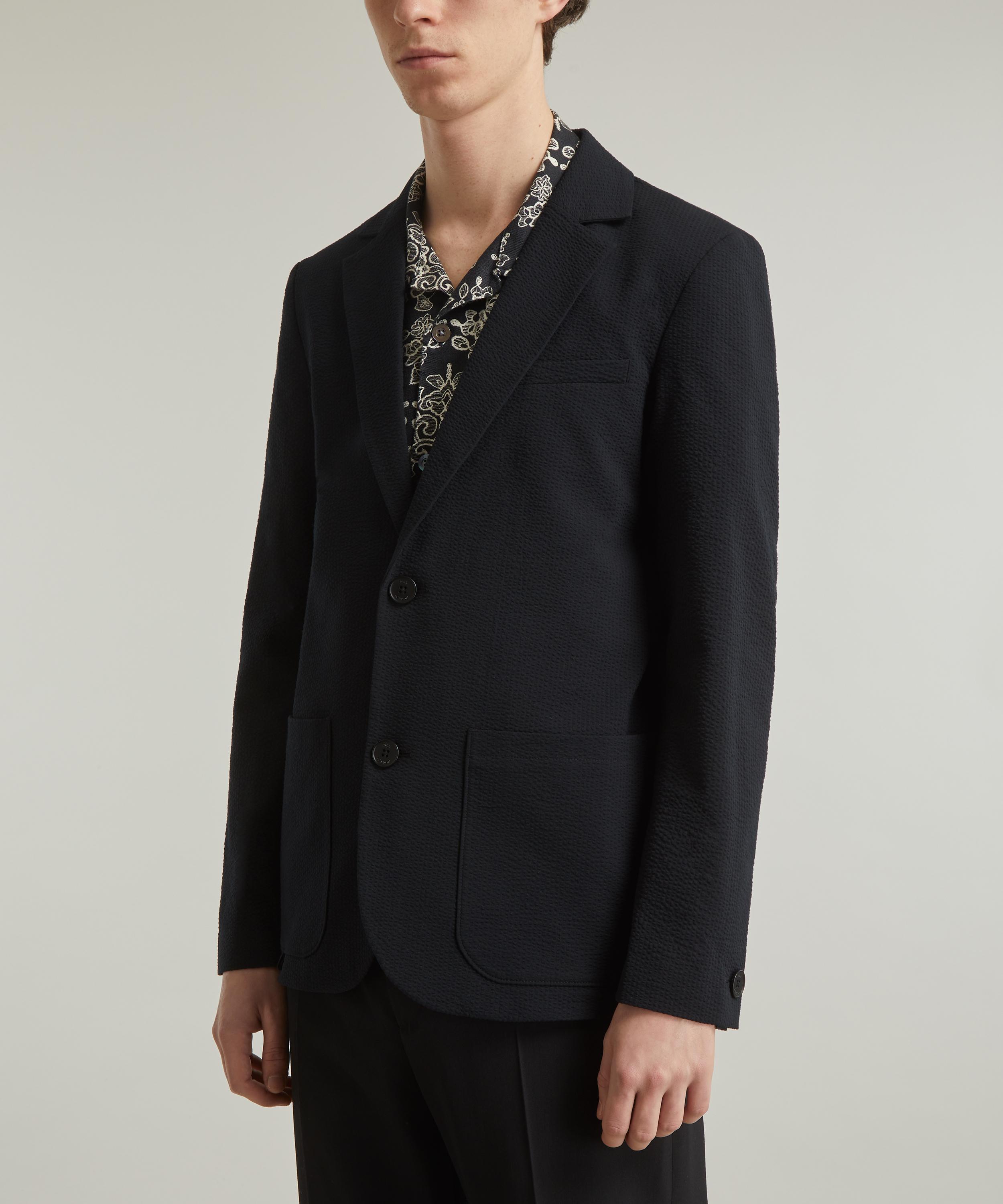 Wax London - Fintry Black Seersucker Blazer image number 2