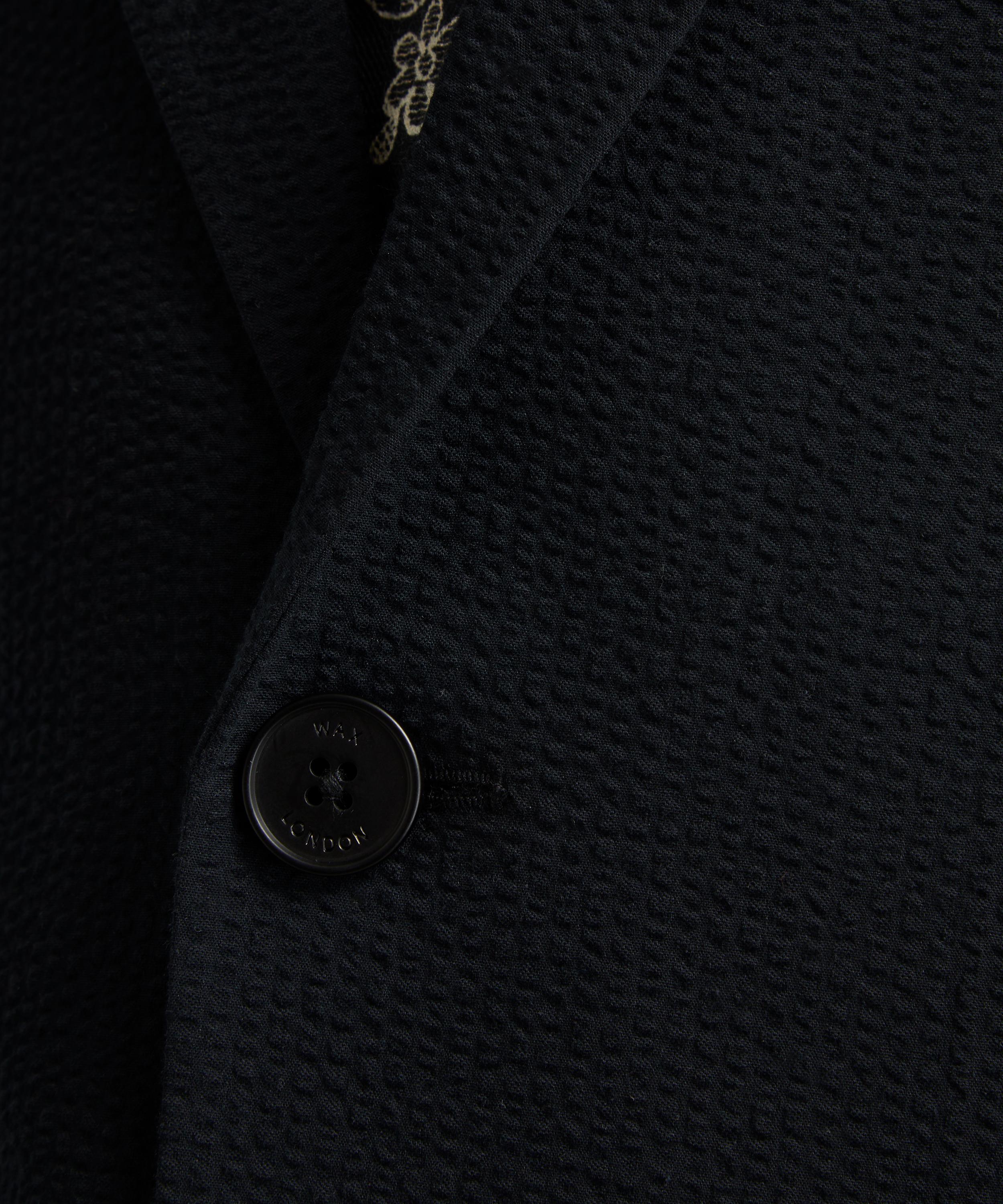 Wax London - Fintry Black Seersucker Blazer image number 4