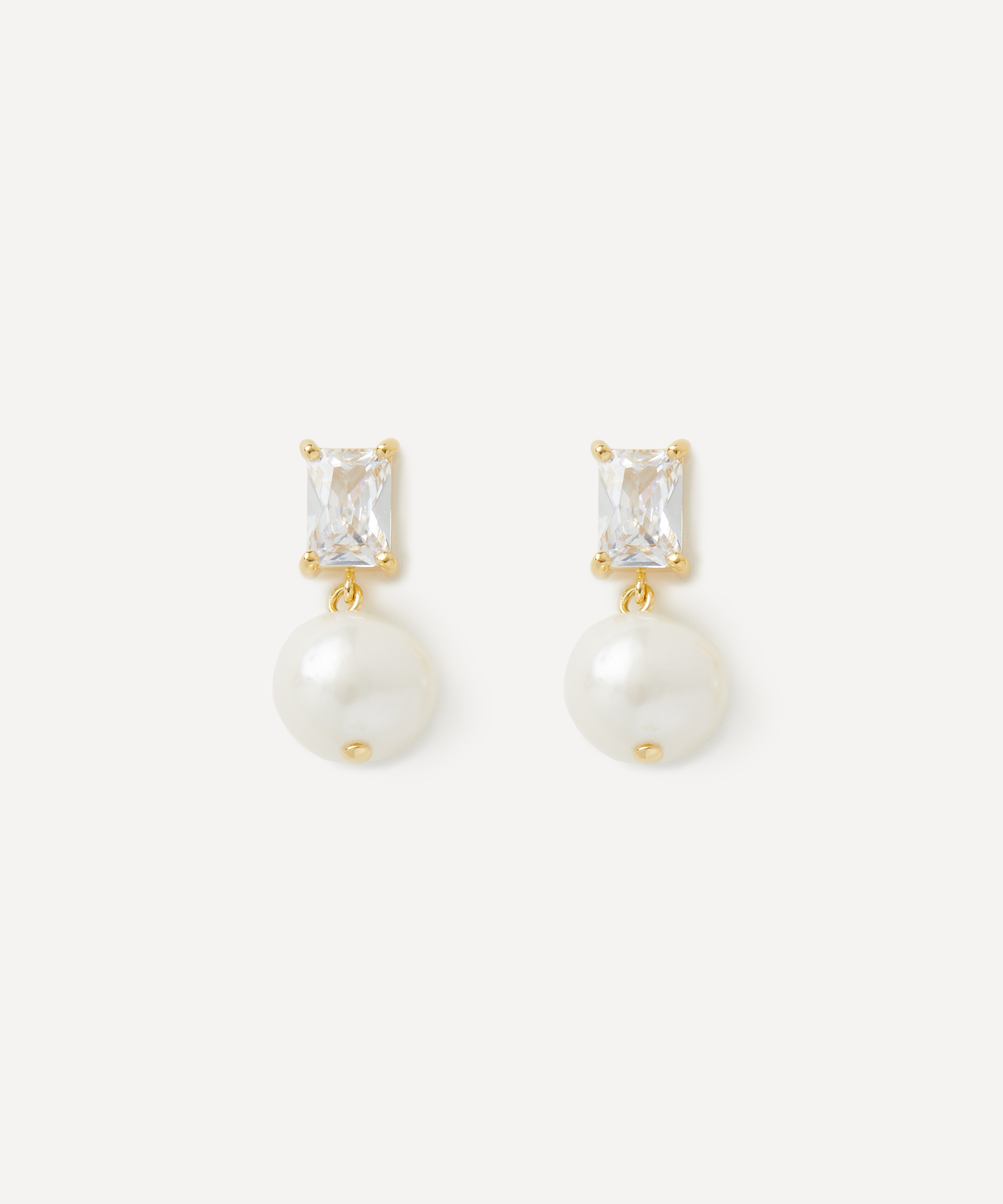 Completedworks - 18ct Gold-Plated Vermeil Silver Concurrence Drop Earrings