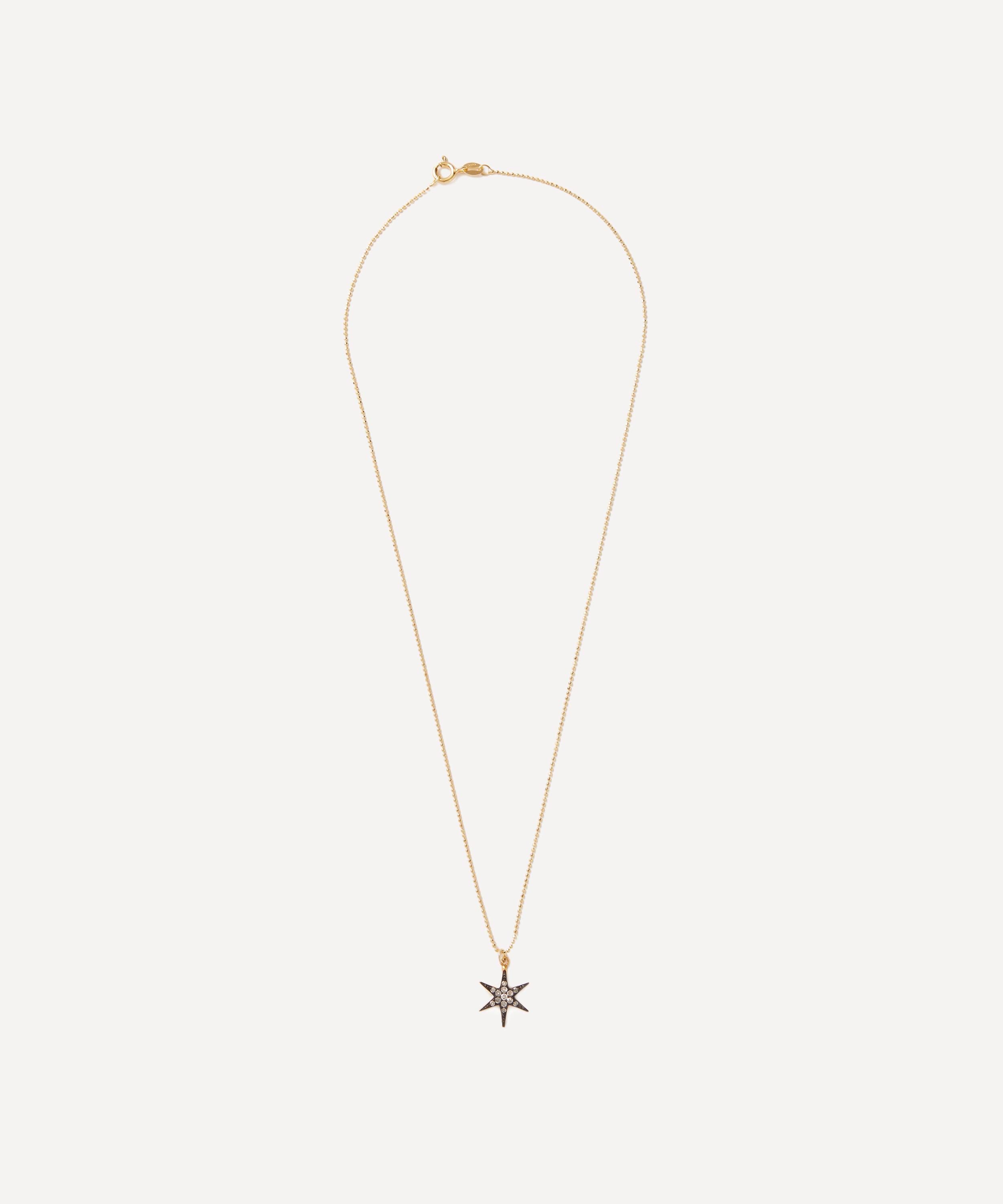 Kirstie Le Marque - Mixed Metal Diamond Cosmic Star Pendant Necklace image number 1