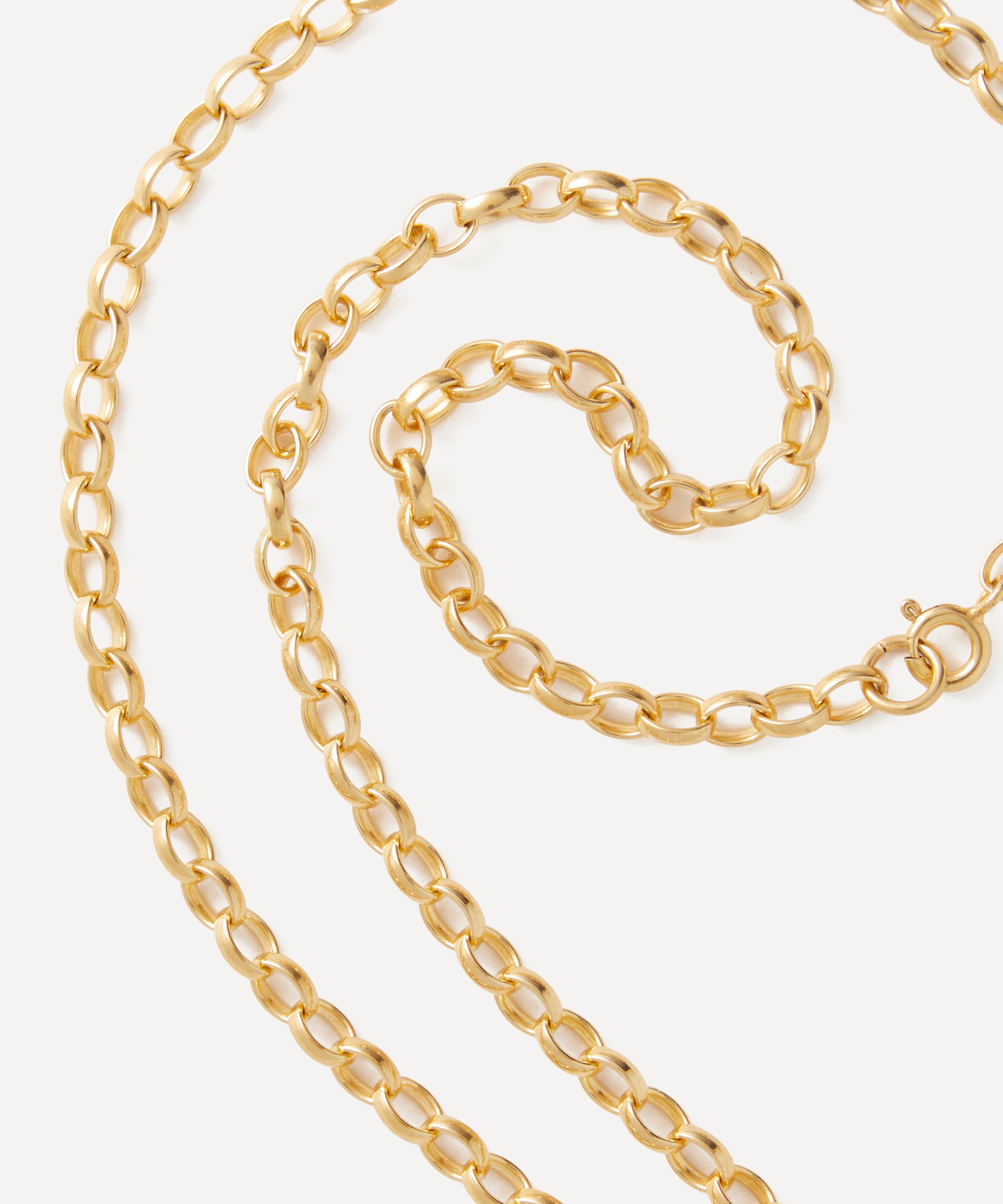 Kirstie Le Marque - Gold-Plated Diamond and Quartz Chunky Heart Necklace image number 2