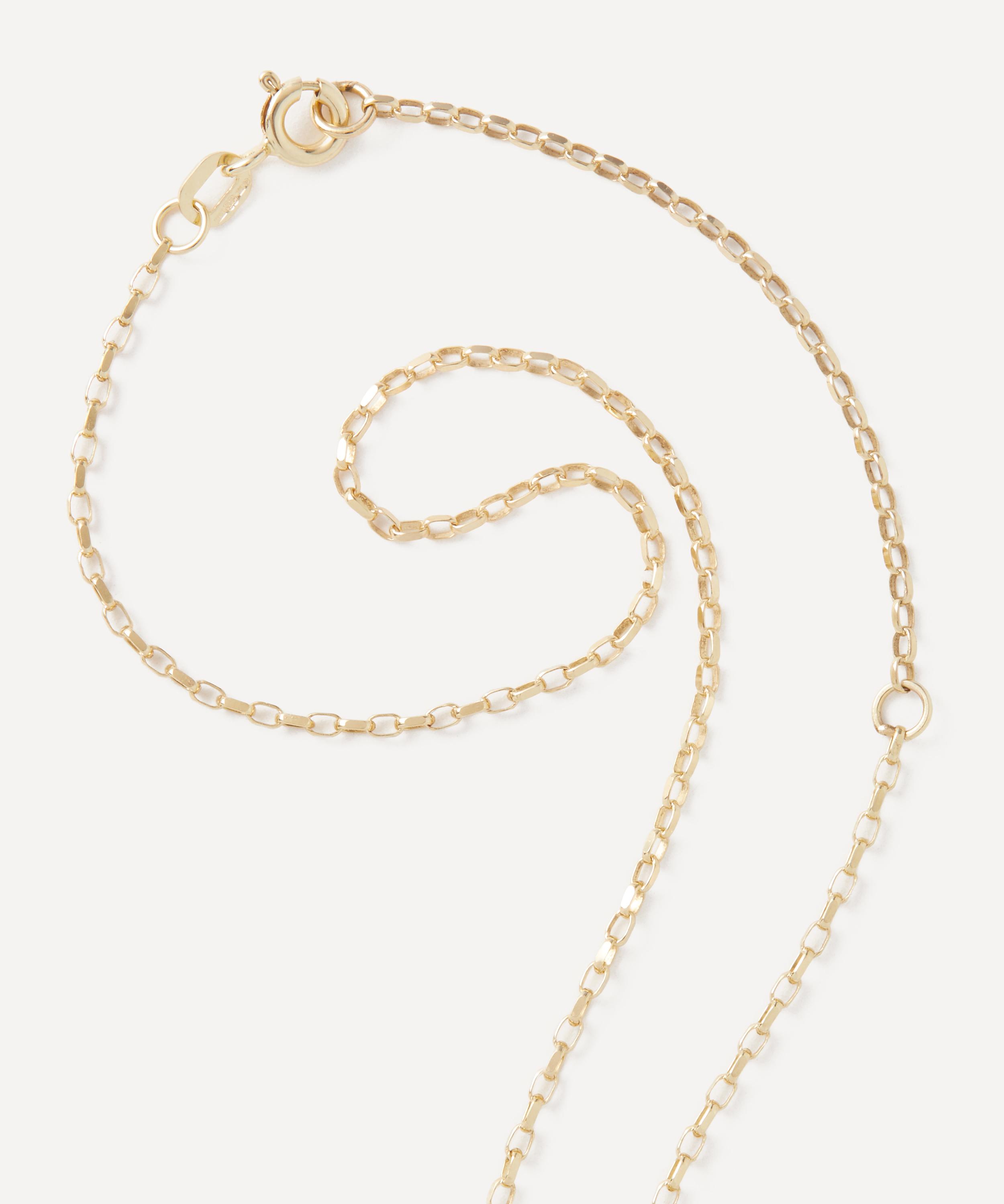 9ct gold Diamond and pearl pendant