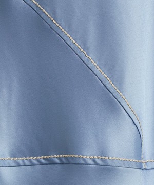 Acne Studios - Dusty Blue Long Satin Dress image number 4