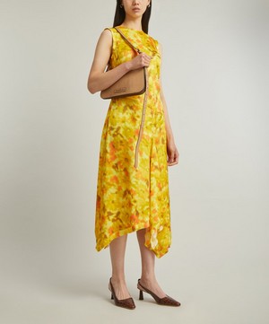 Acne Studios - Yellow Printed Sleeveless Dress image number 1