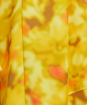 Acne Studios - Yellow Printed Sleeveless Dress image number 4